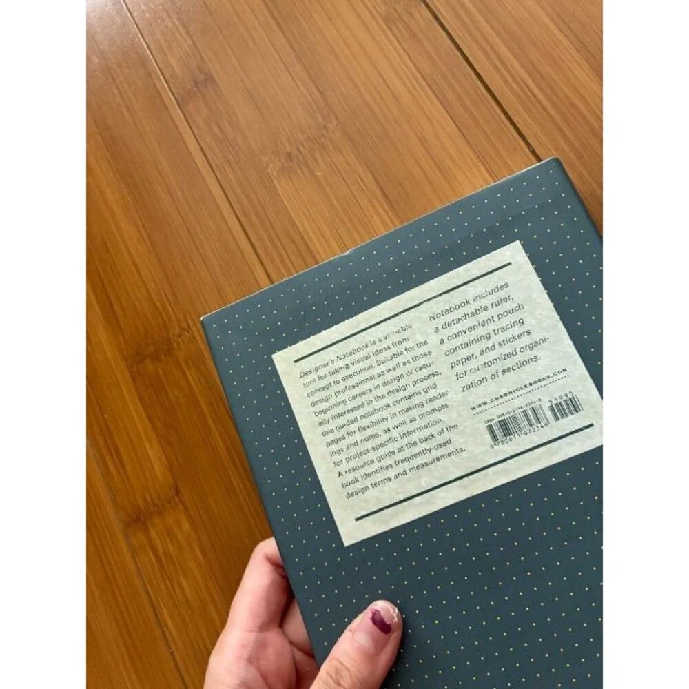 Chronicle Books Designer's Notebook with Yellow Ribbon Bookmark NEW